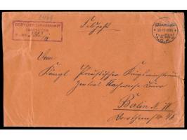 Stempel Feldpost  Mil. Miss.   A.O.K.4  28.11.1916 in Jerusalem und seltener Rahmenstempel  "Deutscher Garnisonarzt / Jerusal