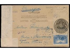 Georgische Legion, &nbsp;Türkei-R-Ganzsachenumschlag 1 Pia. mit Zusatzfrankatur 1. Pia. nach Deutschland, Stempel &nbsp;Keras