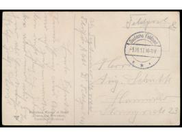 3 Feldpostkarten einer Korrespondenz aus der Türkei nach Hannover, alle mit Tarnstempel Deutsche Feldpost 5.10.17, 5.11.71 (F