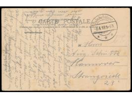 3 Feldpostkarten einer Korrespondenz aus der Türkei nach Hannover, alle mit Tarnstempel Deutsche Feldpost 5.10.17, 5.11.71 (F