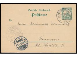Ganzsache 5 Pf. mit Stempel  Herbertshöhe  21.3.03, Durchgangsstempel  Kais. Deutsche   Marine-Schiffspost No. 8  31.3.03 (S.