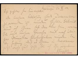 Ganzsache 5 Pf. mit Stempel  Matupi  22.11.04 nach Herbertshöhe, Ankunftstempel 22.11.04, geschrieben an Bord  S.M.S. Möwe,  