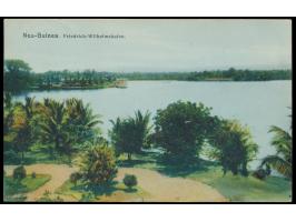 mehrfarbige Ansichtskarte der Austral-Japan-Linie des Norddeutschen Lloyd, Bild-Nr. 87:   Friedrich-Wilhelmshafen,  Frankatur