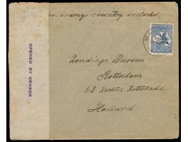 Australische Besetzung: &nbsp;Brief eines deutschen Missionars mit Absender &quot;G. Schneider, Finschhafen, Late Germ. N. G.