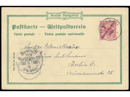 Stempel  Marangu  3.5.98 auf  Privatganzsache   5 Pesa  mit Bild Kilwa - Boma (Deutsches Kolonialhaus), Frech PP 2 F 3, nach 