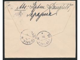 5 Pesa auf Brief mit Stempel  Mpapua  4.5.99 nach Daressalam, Ankunftstempel 17.5.99, rückseitig Absenderangabe "Hptm. Langhe