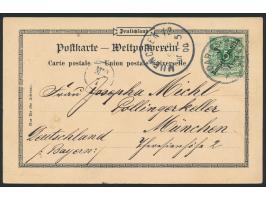 Zweibild-Ansichtskarte  Dar-es-Salaam - Wilhelms-Ufer / Bismarck-Denkmal,  Verlag C. Vincenti, Frankatur 3 Pesa, Stempel Dar-