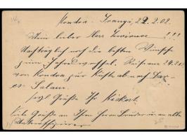 Stempel  Mpapua  3.3.02 auf Ganzsache 5 Pesa, geschrieben in  Kondoa-Jrangi  am 22.2.02 von Sanitätsunteroffizier Kickert, Du