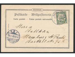 Ansichtskarte  Dar-es-Salaam - Strassenpartie,  Verlag Vincenti, Dar-es-Salaam, Frankatur 3 Pesa, Stempel Dar-es-Salaam 2.12.