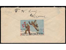 Mischfrankatur 40 Öre auf Brief mit Stempel  Aalesund  12.4.26 nach Deutschland, rückseitig  Vignette "Amundsen - Ellsworth P