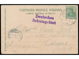 Stempel Deutsche Seepost  Ost-Afrikanische Hauptlinie o  8.7.04,  Dampfer Markgraf,  auf Ansichtskarte von Neapel mit Dt. Rei