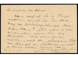 Ganzsache 4 H. mit Stempel  Tanga  6.11.05  an Prof. Uhlig,  Meteorologe und Geograph im Dienst des Gouvernements, unternahm 