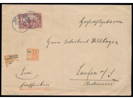 Einzelfrankatur &nbsp;1 Rupie &nbsp;auf Einschreibbrief &nbsp;(Format 20 x 14 cm) mit Stempel &nbsp;Dar-es-Salaams &nbsp;13.1