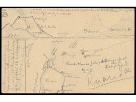 Ganzsache 4 H. mit Stempel  Tabora  7.7.05 nach Breslau, Durchgangstempel Dar-es-Salaam 4.8.06, Ankunftstempel 15.9.06, rücks