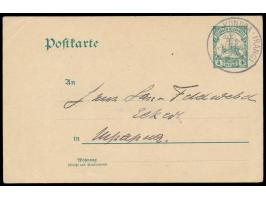 Stempel  Kondoa-Irangi  29.6.1907 auf Ganzsache 4 H. nach Mpapua, Bedarf
