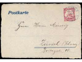 7 1/2 H. auf Neujahrs-Gruss-Ansichtskarte in die Schweiz, geschrieben in  "Mlagarassi 13.11.12",  Stempel  Tabora  6.12.12, S