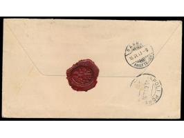 7 1/2 H. und 30 H. auf Auslands-Einschreibbrief 2. Gewicht in die Schweiz, Gitterstempel Daressalam 30.5.13, Durchgangstempel