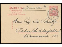 Ganzsache 7 1/2 H. mit Stempel &nbsp;Lindi &nbsp;5.10.14 nach Berlin, befördert mit 1. Postangang über Portugiesisch-Ostafrik