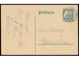 Stempel  Dodoma  20.11.14 auf Ganzsache 4 H. nach Daressalam,  Kriegsdatum,  Bedarf
