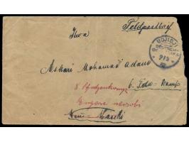 Stempel  Udjidji  2.5.15 auf Feldpostbrief  an einen Askari der 6. Feld-Kompanie  in Neu-Moschi, Ankunftstempel Moschi 14.6.1