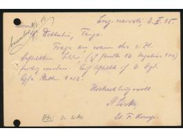 Stempel &nbsp;Moschi &nbsp;3.5.15 auf Feldpostkarte nach Tanga, geschrieben in &quot;Engare Nairobi 2.5.15&quot; von einem An