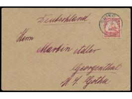 Stempel  Buiko  14.5. (ohne Jahreszahl) auf Brief nach  Georgenthal, Frankatur 7 1/2 H. (einige Zahnspitzen Stockpunkte) rück