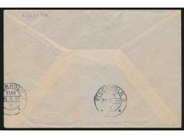 senkrechtes paar 7 1/2 H. auf unverschlossenem Brief an den Deutschen Hilfsverein in Stockholm, Stempel  Moschi  2.8.15, rote