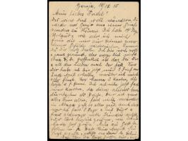 Ganzsache 7 1/2 H. mit Stempel  Buiko  11.10.(1915) nach Deutschland, geschrieben in  Gonja  (Missionsstation), rotvioletter 