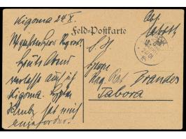 Stempel  Kigoma  24.10.15 mit Aushilfsjahreszahl und kopfstehender Monatszahl auf Feldpost-Vordruckkarte nach Tabora, Schreib