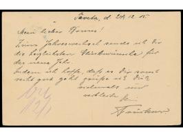 Stempel  Moschi  25.12.15 auf Feldpostkarte  aus Taveta  nach Daressalam, vorderseitig handschriftliche Absenderangabe "Kurt 