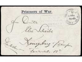 Vordruck-Faltbrief aus dem ägyptischen  Kriegsgefangenenlager Tura  nach Königsberg, R3 P. of. W. / Central Censorship / Bure