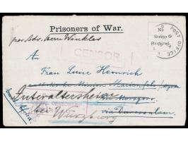 Kriegsgefangenenlager Tura bei Cairo:  Vordruck-Faltbrief mit Absenderangabe  Sergt. (Christian) Hemrich aus Deutsch-Ostafrik