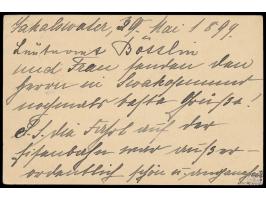 violetter L1  Jakalswater  und  Wanderstempel  31.5.99 auf Ganzsache 5 Pf. nach Swakopmund, Ankunftstempel 31.5.99, Absender 