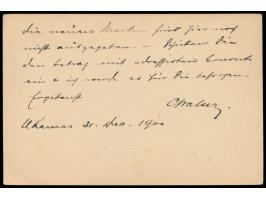 Stempel  Ukamas  1.1.01 auf  Jahrhundertfeier-Ganzsache  5 Pf. Germania nach Deutschland, Ankunft Erlau (Sachsen) 4.2.01, rüc