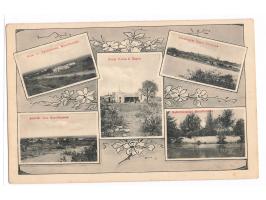 Fünfbild-Ansichtskarte  Grootfontein:  Ansicht von Grootfontein / Villa Dr. Zachlehner / Hotel Rothe &amp; Hagen / Staudamm /