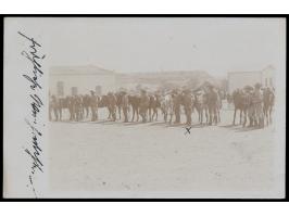 Foto-Ansichtskarte &nbsp;Reiter-Abteilung der Schutztruppe, &nbsp;Frankatur 5 Pf. (leicht fleckig), Stempel &nbsp;Kanus &nbsp