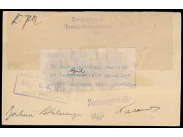 Ganzsache 5 Pf. mit Zusatzfrankatur 5 Pf. als  Zeitungssache  (Nachlieferung des Berliner-Lokalanzeigers), Gebühr 10 Pf., Ste