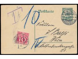 Ganzsache 5 Pf. aus Seeis mit Stempel  Windhuk a  23.7.14 nach Wien, unterfrankiert (Auslandsporto nach Österreich), wegen Kr