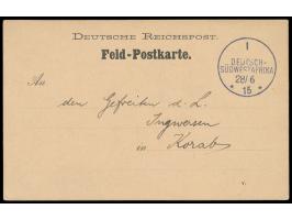 (Feldpoststation) I  28.6.15, Blanko-Abschlag auf Feldpost-Vordruckkarte
Stichwort: Feldpost bis 1920
