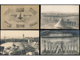 Kriegsgefangenenlager Aus  1915 bis 1918:   ca. 80 Foto-Ansichtskarten mit Ansichten des Lagers, Aufnahmen von Sport-Veransta