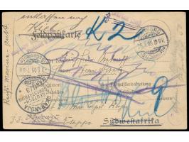 Feldpost-Vordruckkarte nach Südwestafrika , Vogenbeck FPK H-SWA Nr. 14.1, Stempel  Marburg (Bz. Cassel) 1  26.1.05, an einen 