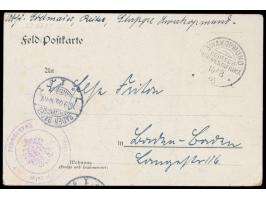 Liebesgaben-Feldpostkarte  mit rückseitigem Bild "Gebirgsgeschütz in Feuerstellung ...", Verlag Berliner Ortsgruppe des Allde