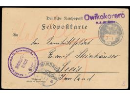 violetter L2  Owikokorero / D.-S.-W.-Afrika  und  Petschaftstempel  3.1.06 auf Feldpost-Vordruckkarte nach Seeis, Briefstempe