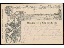 Stempel &nbsp;Windhuk &nbsp;14.3.06 auf &nbsp;Liebesgaben-Feldpostkarte &nbsp;der Ortsgruppe Plauen des Alldeutschen Verbande