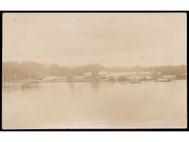 Foto-Ansichtskarte von  Rio del Rey  (Privataufnahme der Flusseite), dort auch geschrieben am 20.6.11, Frankatur 5 Pf., undeu