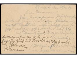 Ganzsache 10 Pf. mit Stempel &nbsp;Ponape &nbsp;20.10.99 nach Kiel, Ankunftstempel 7.1.00, geschrieben von einem Besatzungsmi