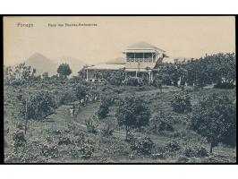 Ansichtskarte  Ponape - Haus des Bezirks-Amtmannes,  beschriftet, im Umschlag verschickt
