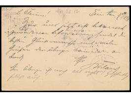 Stempel  MSP No. 4  30.8.98,  S.M.S. Irene  in Tsingtau, 2 klare Abschläge auf MSP-Ganzsache nach Wilhelmshaven, Ankunftstemp