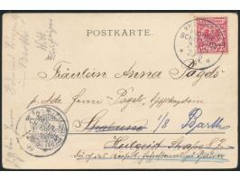 Stempel  MSP No. 38  23.6.99,  S.M.S. Gefion  in Tsingtau, zwei Abschläge auf Ansichtskarte  Kiautschou. Eingang zum Offizier