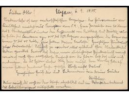 großer K1  Kiautschou  16.10.00 als Ankunftstempel auf Ganzsache 5 Pf. aus Glogau 6.9.00 an einen Leutnant im III. Seebataill